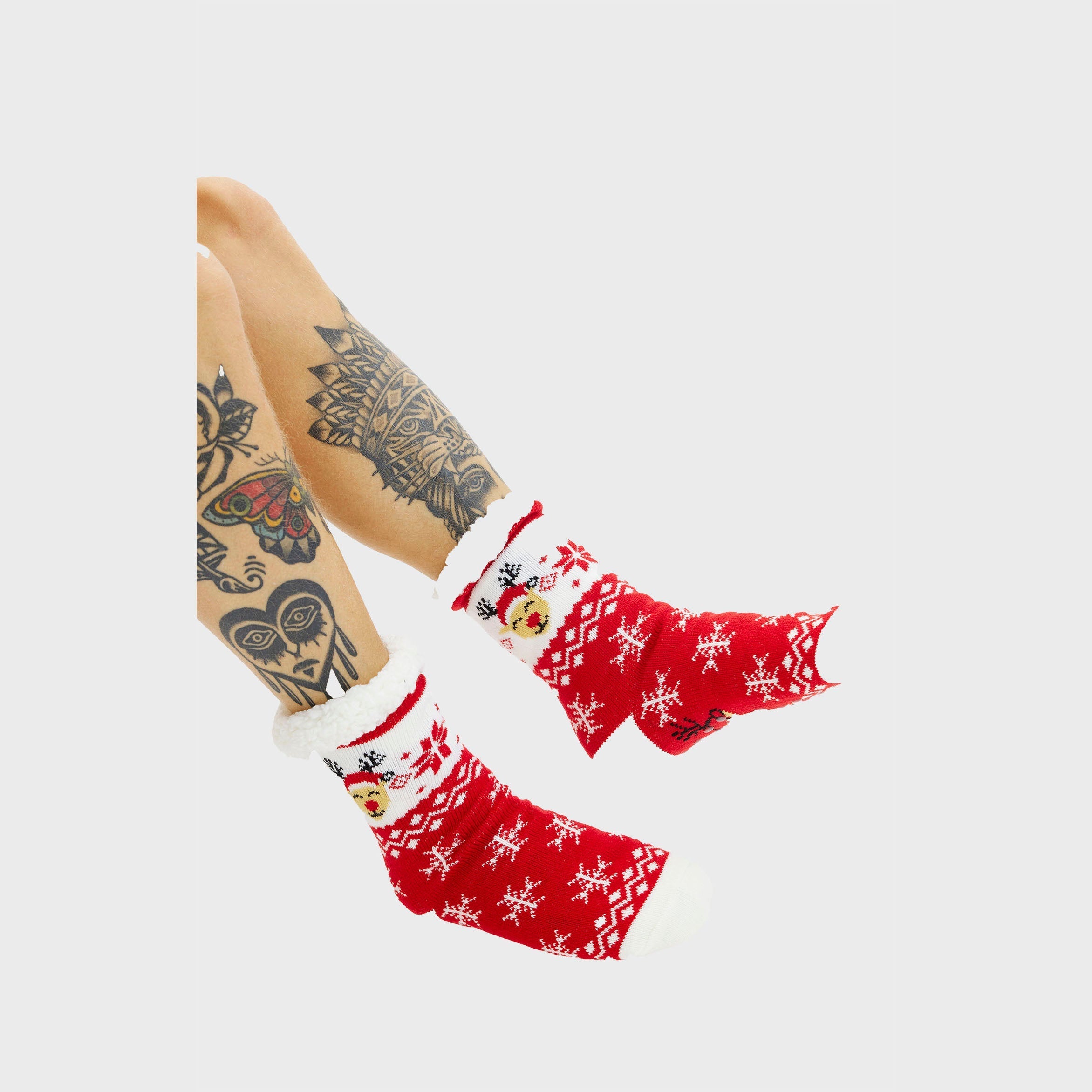 Elegante Rentier-Weihnachtssocken
